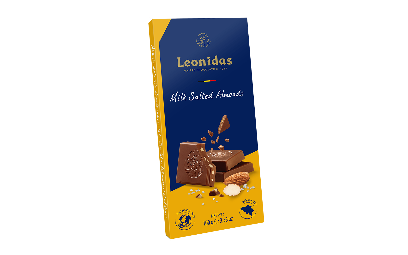 Tablette amandes salÇes lait 100G