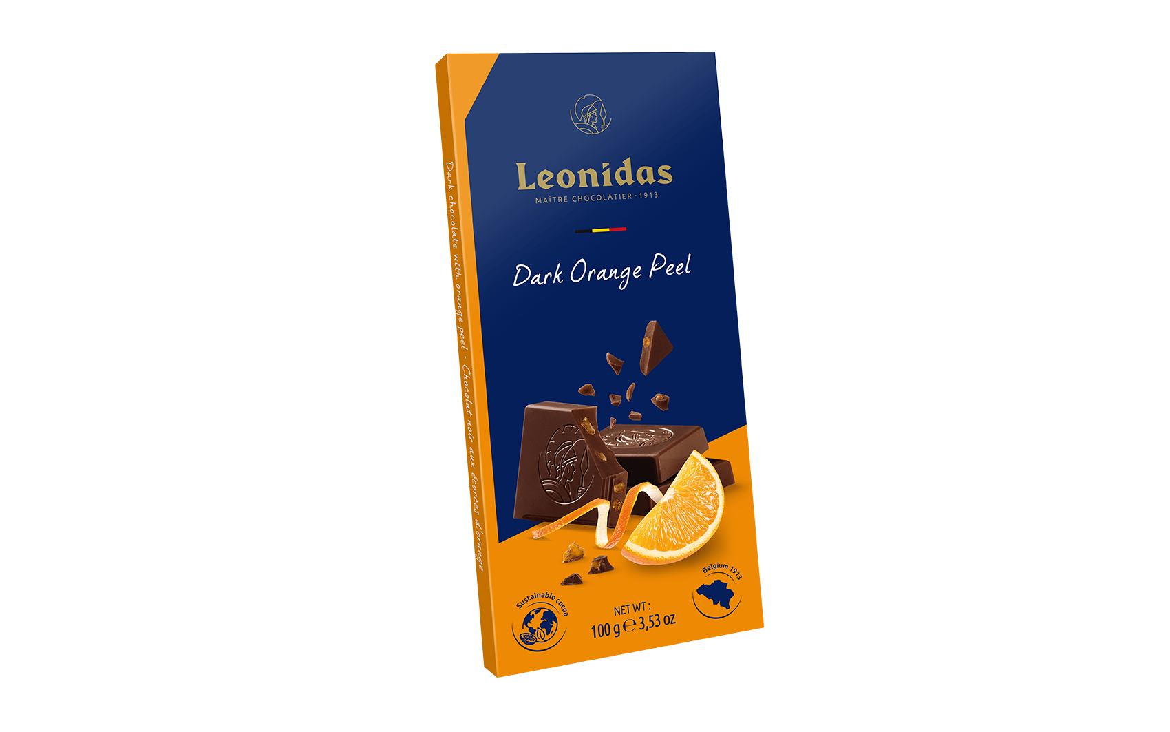 Tablette orange noir 100G